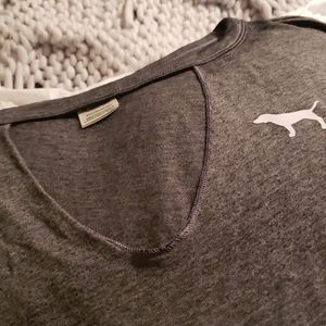 PINK V-neck Choker Tee